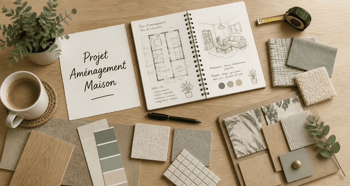 Mon amenagement maison table materiaux esquisses