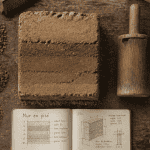 mur en pisé échantillon outils artisan