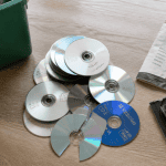 ou jeter les cd pile disques bac recyclage