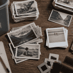 peut on jeter des photos à la poubelle sur une table