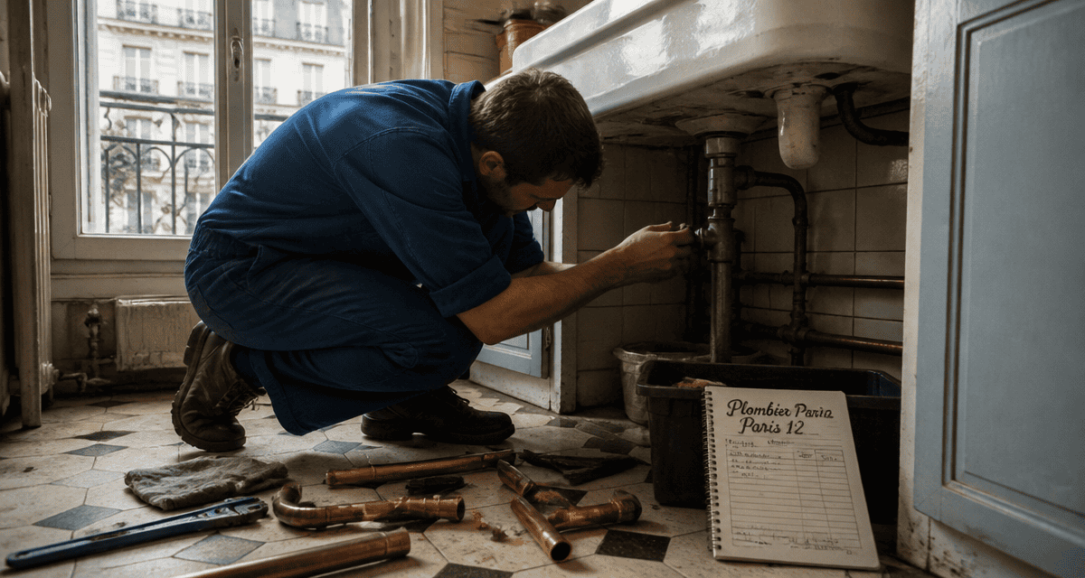 plombier paris 12 répare fuite sous évier