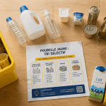 poubelle jaune quoi mettre emballages recyclables