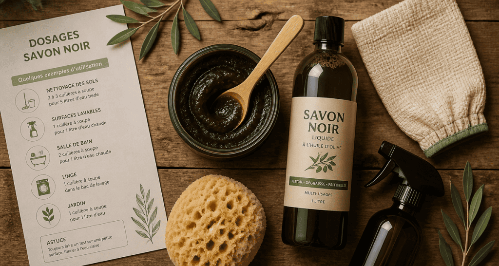Utilisation du savon noir en ménage