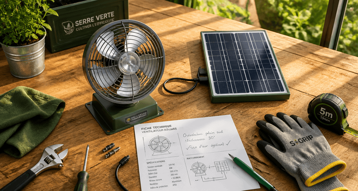 ventilateur panneau solaire compact et panneau photovoltaïque