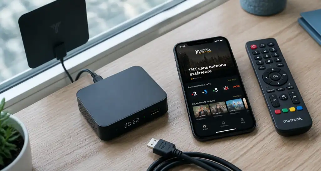 boîtier tnt sans antenne et application tv