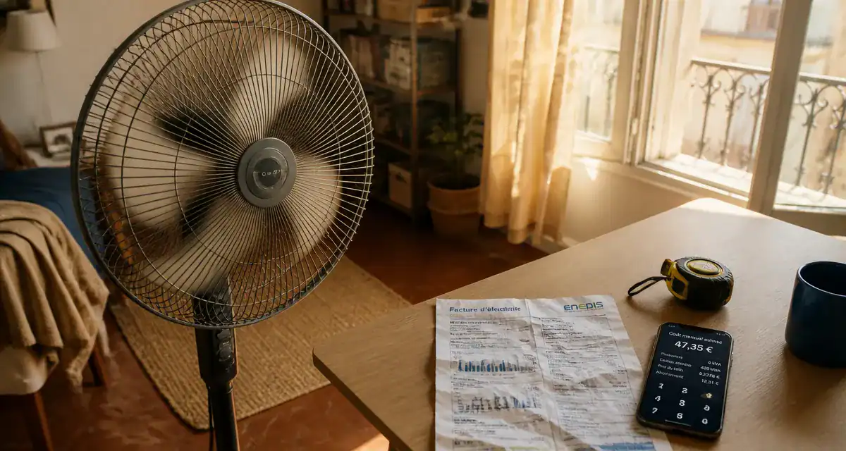 Consommation ventilateur et coût sur la facture d’électricité