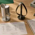 maquettes éolienne verticale Savonius et Darrieus sur bureau