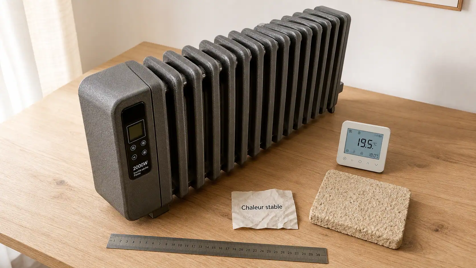 Meilleur radiateur inertie sèche 2000W pour chauffer 20m²