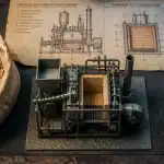 Mini green power : maquette de centrale biomasse locale sur tapis industriel