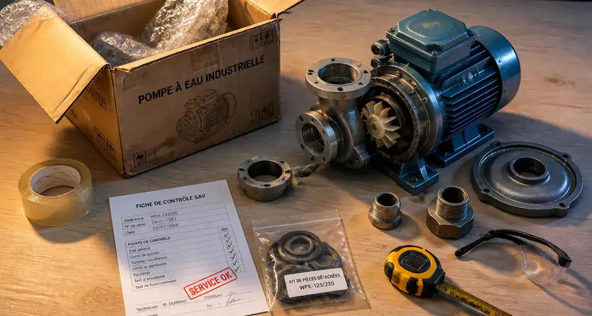pompeaeau.fr avis : fiche SAV pour pompe à eau industrielle fiable
