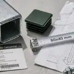 poteau acier galvanisé extrémité zinc et accessoires