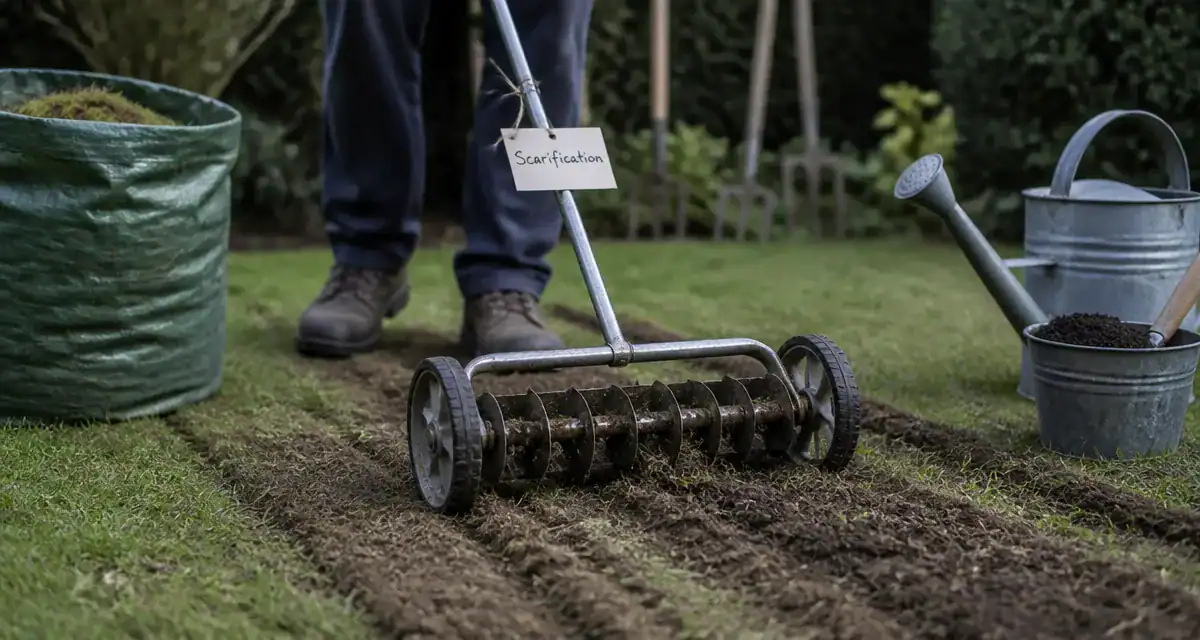 Quand scarifier pelouse : scarification de la pelouse au printemps, sol humide évité