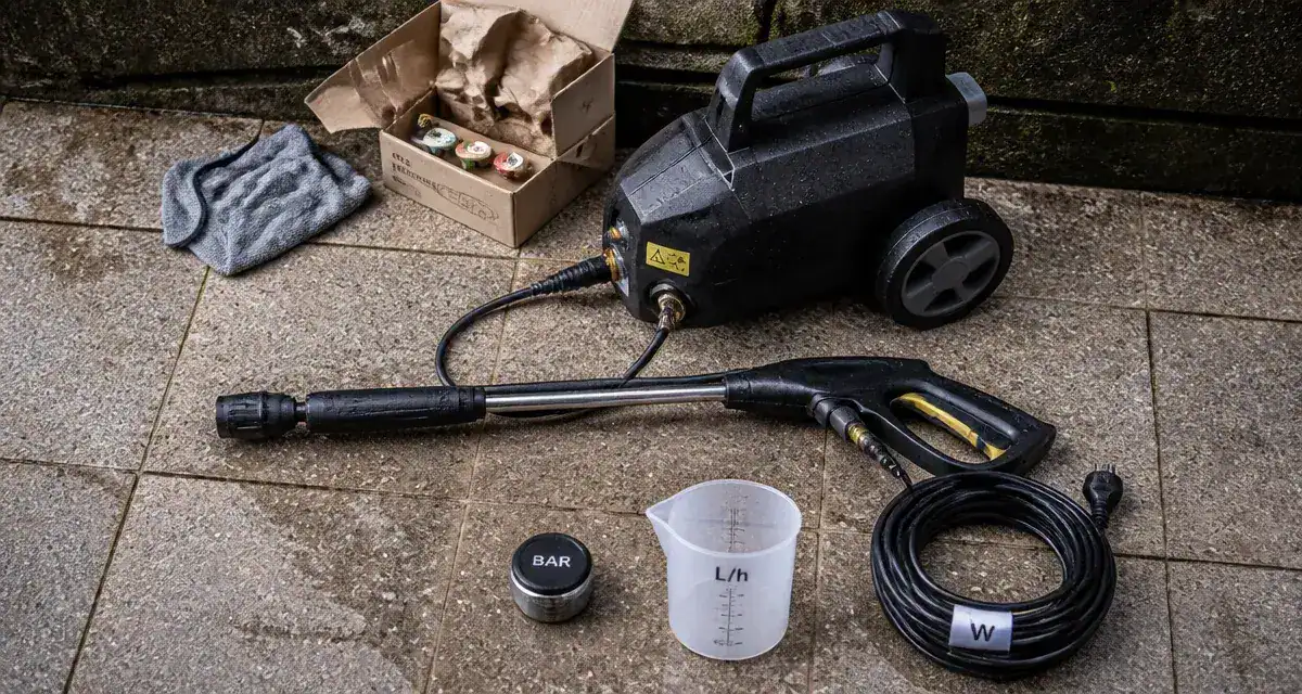Quelle puissance pour un karcher : nettoyeur haute pression sur terrasse en pierre