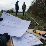 Geometre bornage : plan de bornage sur terrain à vérifier