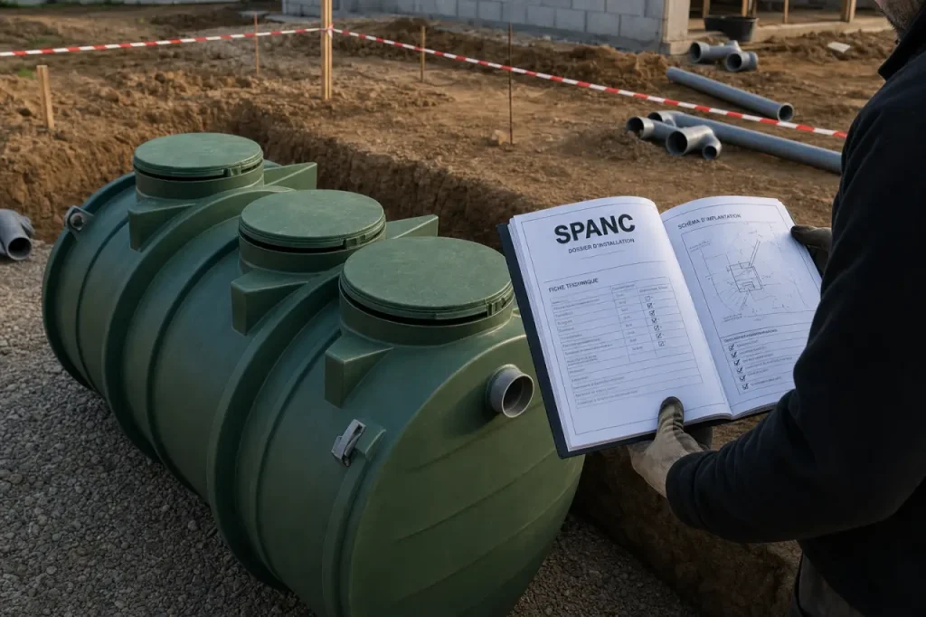 Micro stations d'épuration sur chantier, conformité SPANC