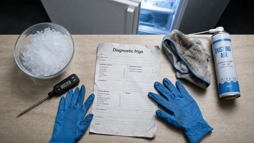 Panne frigo : diagnostic, thermomètre et protection des aliments