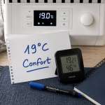 Réglage radiateurs électrique Atlantic à 19°C pour un confort stable