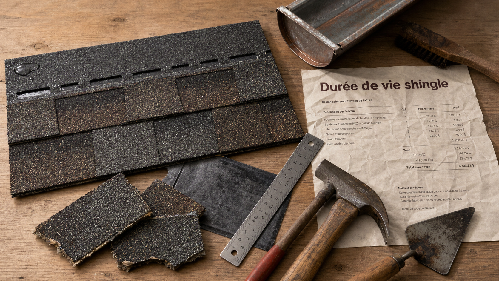 Toiture en shingle durée de vie : pose, climat, entretien
