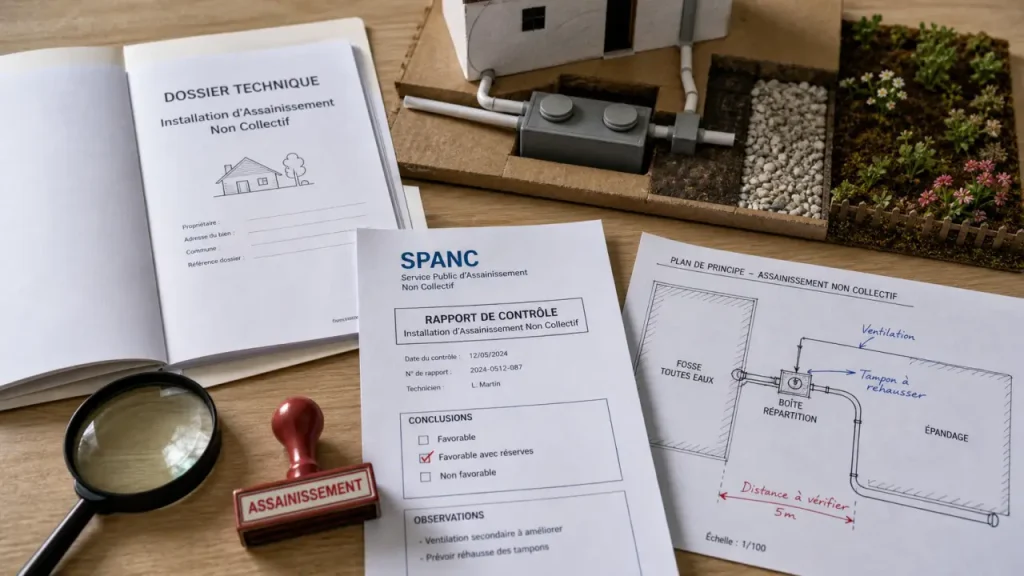 Achat maison assainissement : dossier SPANC et contrôle