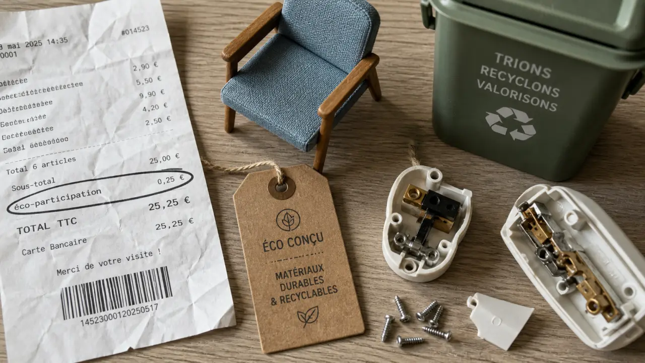 ecoparticipation : ticket et bac de collecte pour financer la fin de vie des produits