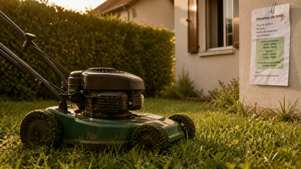 À quelles heures tondre sa pelouse ? Semaine, dimanche et arrêté local à vérifier