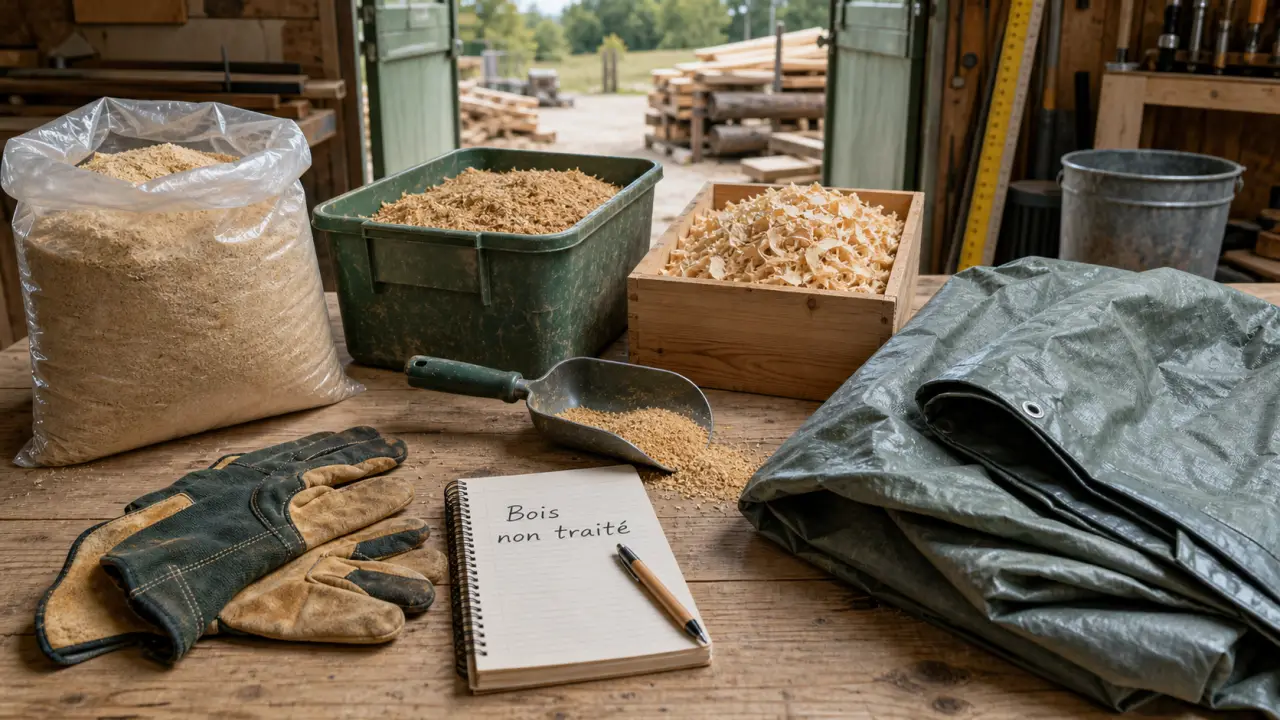 Où trouver de la sciure de bois gratuite : bacs et sciure de scierie artisanale