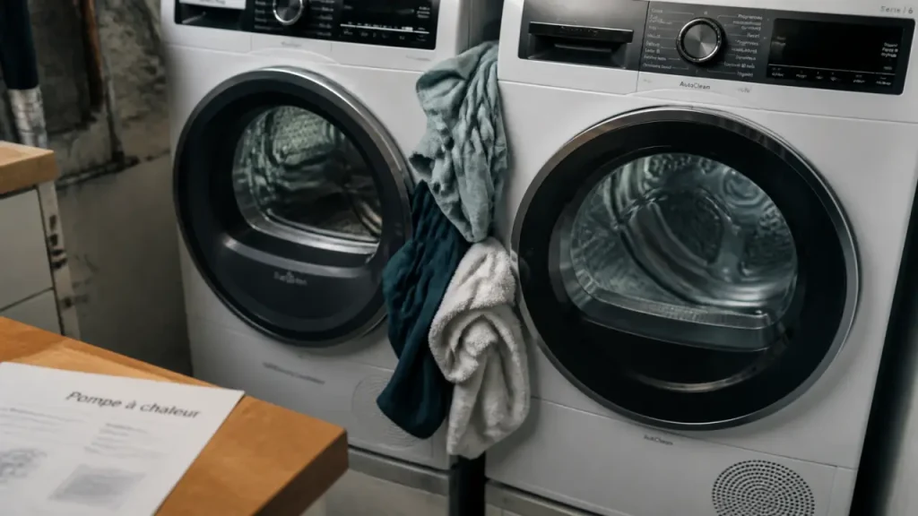 Seche linge condensation et pompe a chaleur : 60°C ou 80°C