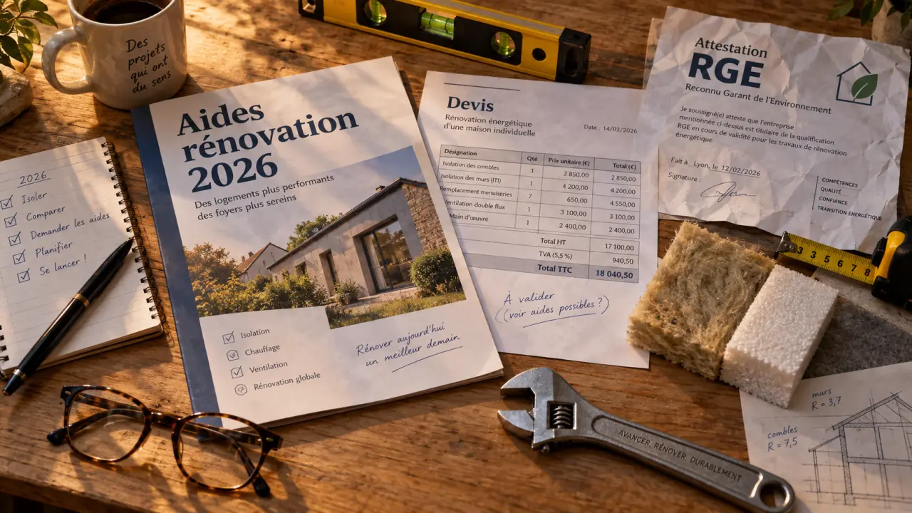 Aides rénovation énergétique 2026 : vérifier les conditions avant de signer