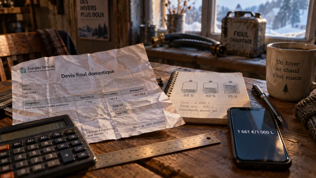 Evolution du prix du fioul : devis fioul et calculatrice pour payer au bon moment