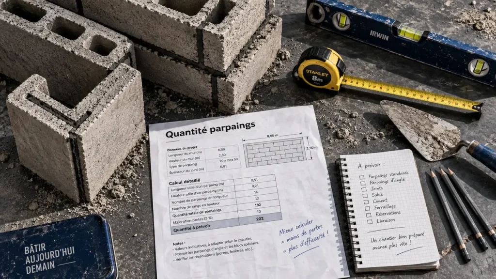 Parpaing : blocs béton et formats pour mur