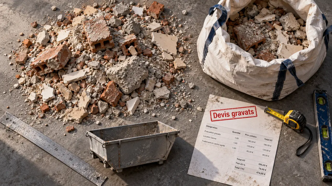 Évacuation gravats : gravats en big bag et benne