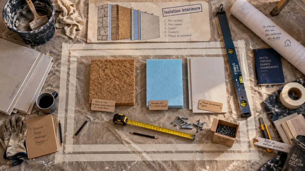 Isolation intérieure mur : solution pour améliorer le confort sans perdre d’espace