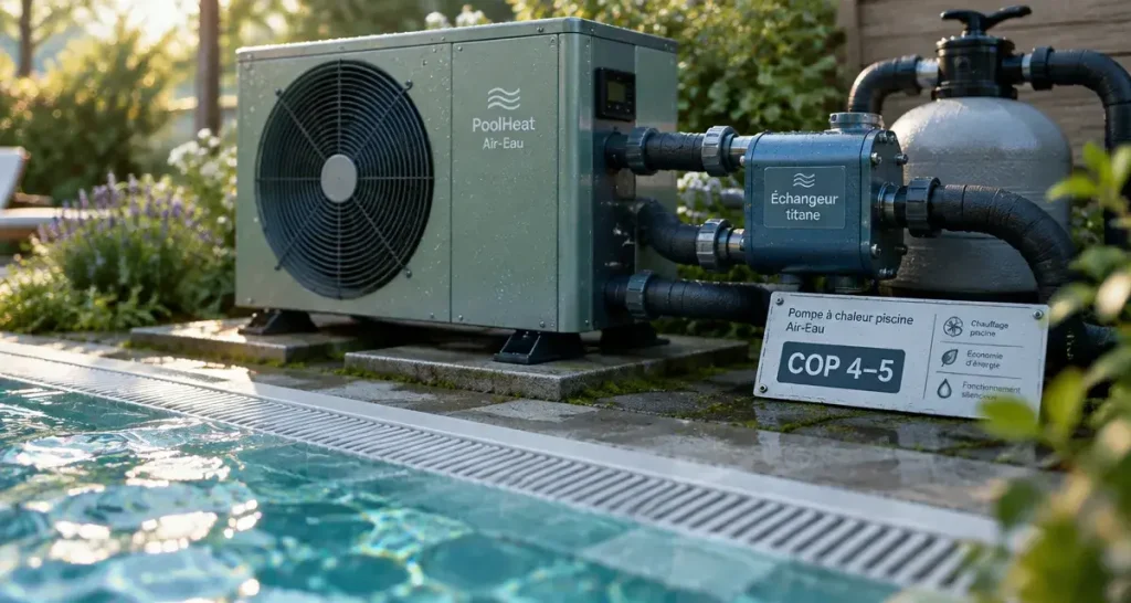 2 à 3 °C par jour : la bonne puissance pour une pompe à chaleur piscine