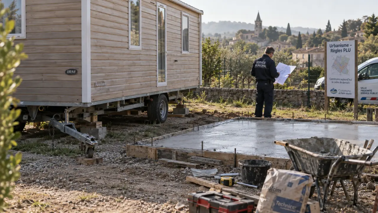 Quelle condition pour mettre un mobil-home sur son terrain : contrôle urbanisme PLU